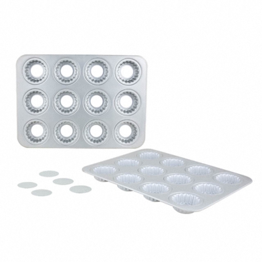 12 Hole Fluted Muffin Pan Loose Base