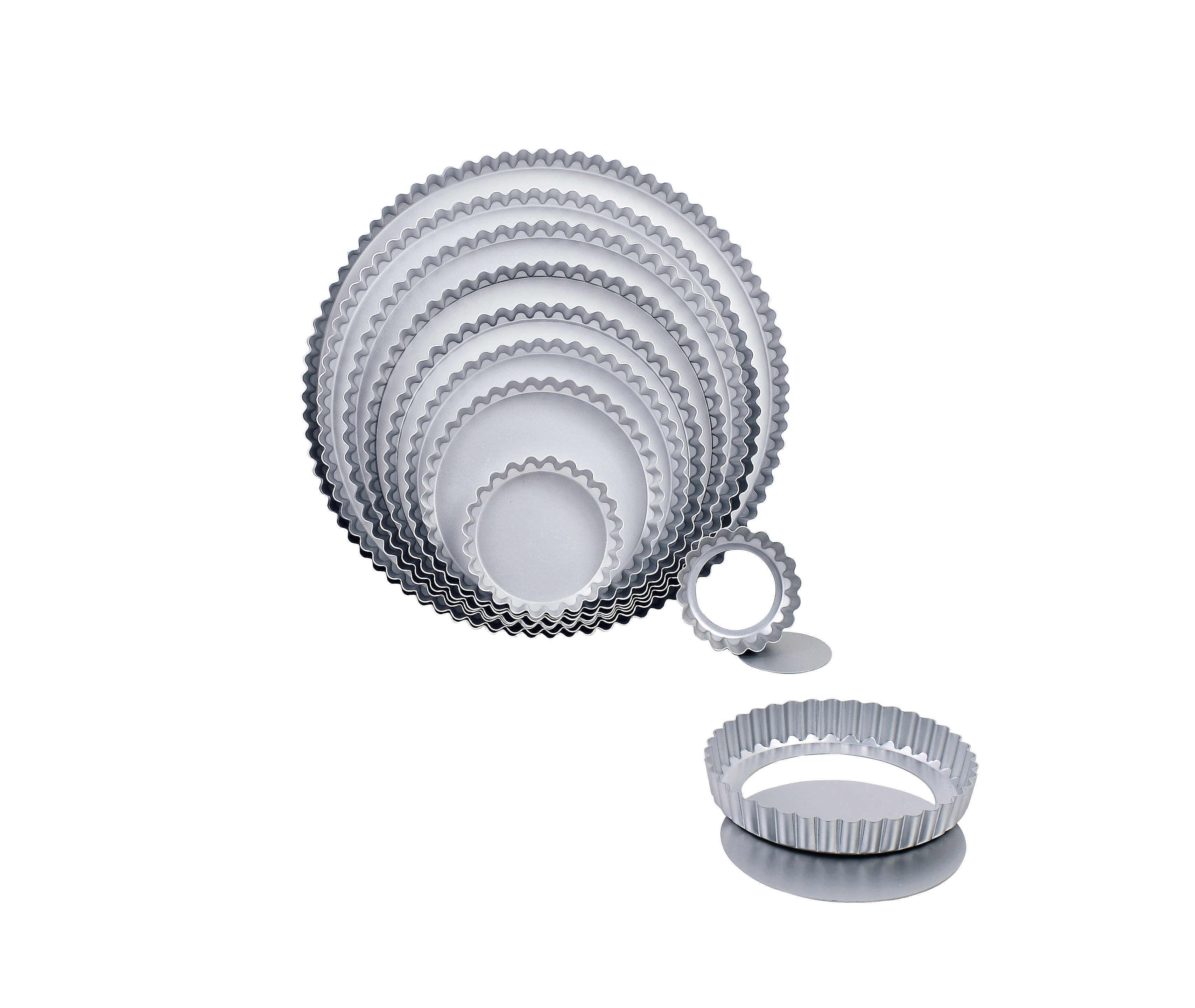 Round Fluted Tart Mould-Removable bottom